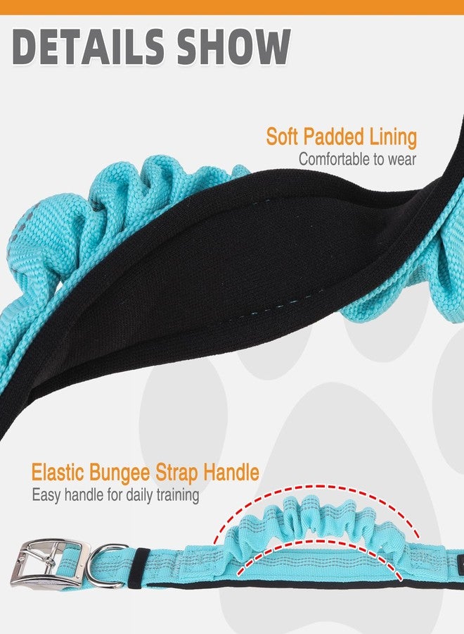 كولتيل طوق كلاب شديد التحمل من KOOLTAIL بمقبض للكلاب الكبيرة، طوق من النايلون الباليستي للتدريب والتحكم، طوق كلاب عاكس سميك مبطن ناعم مع مشبك معدني قابل للتعديل للمشي، أخضر متوسط - Image 4